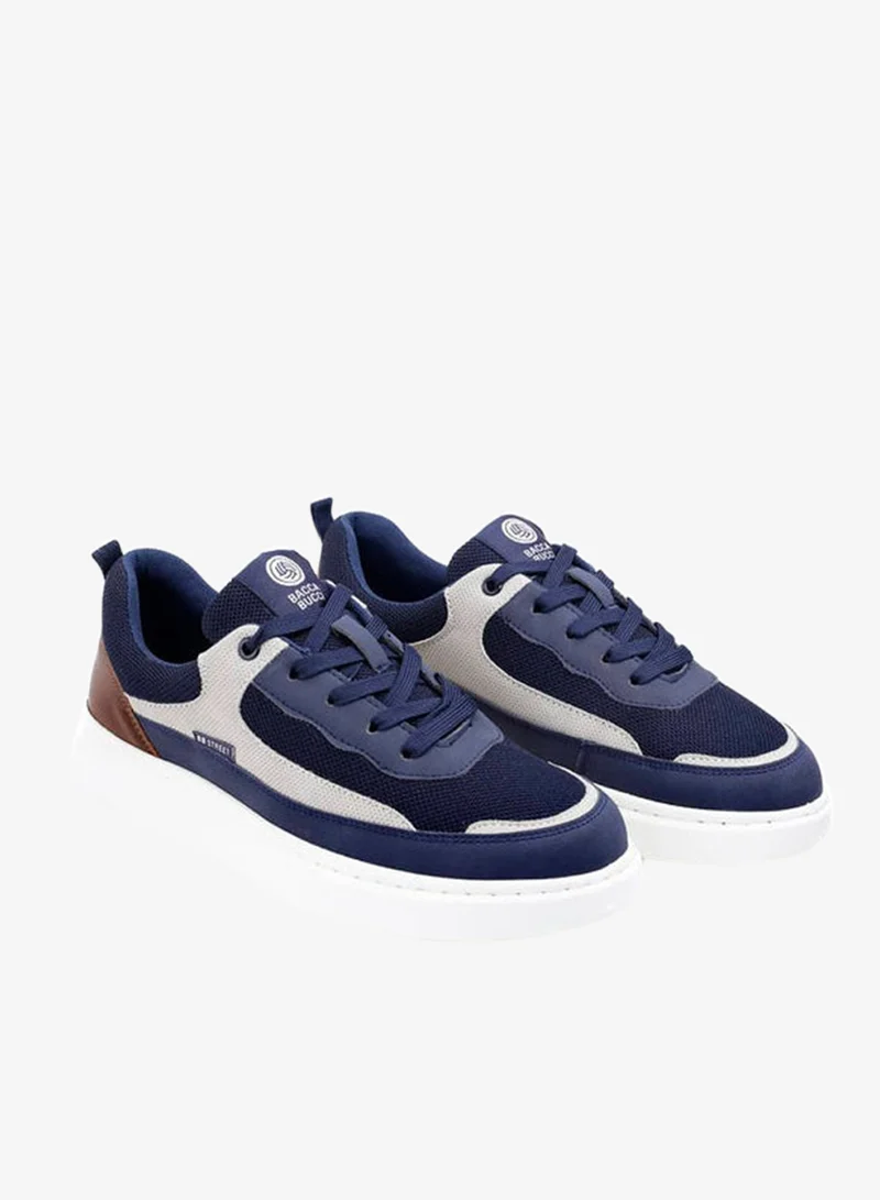 Bacca Bucci Navy VIBE-STEP Low-Top Lightweight EVA Sole Sneakers for Men | Best Price UAE